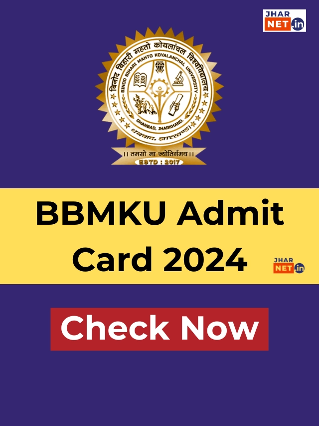 BBMKU Dhanbad Exam Admit Card 2024