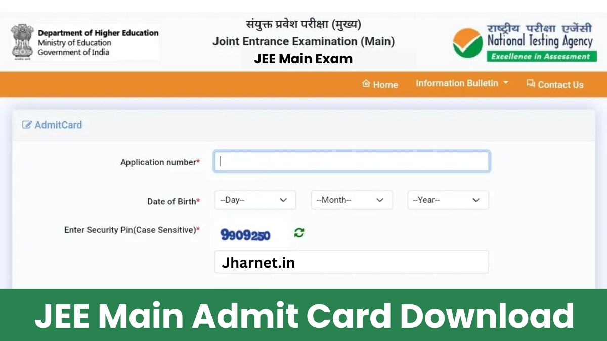 JEE Main Examination Admit Card 2025 Hall Ticket Download Now Check