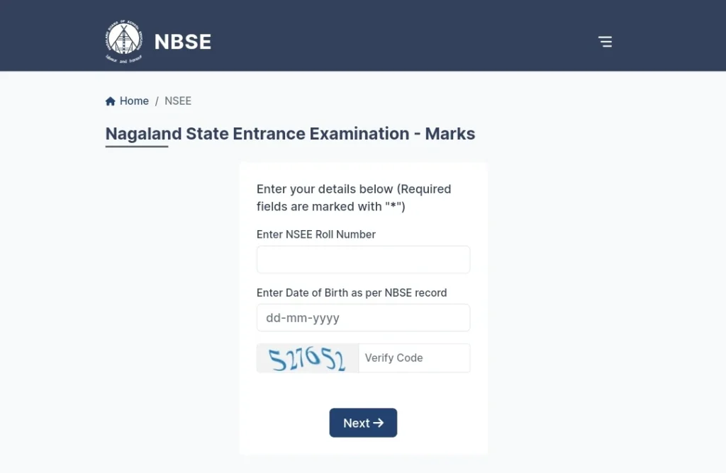 Nagaland NSEE Result 2025 Check