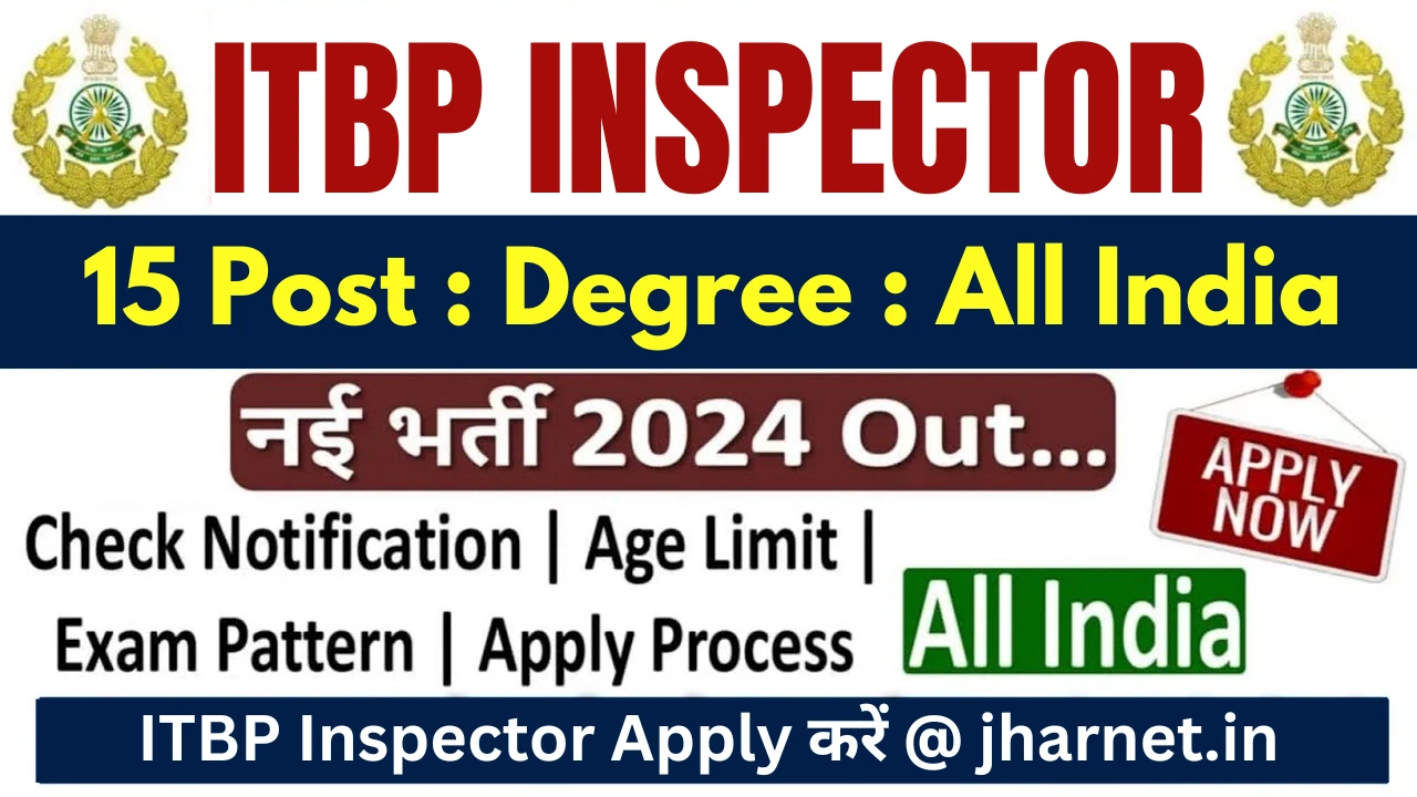 ITBP Inspector Hindi Translator Recruitment 2025
