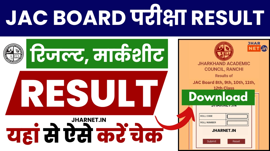 JAC Board Class 8th 9th 10th 11th 12th Result 2025