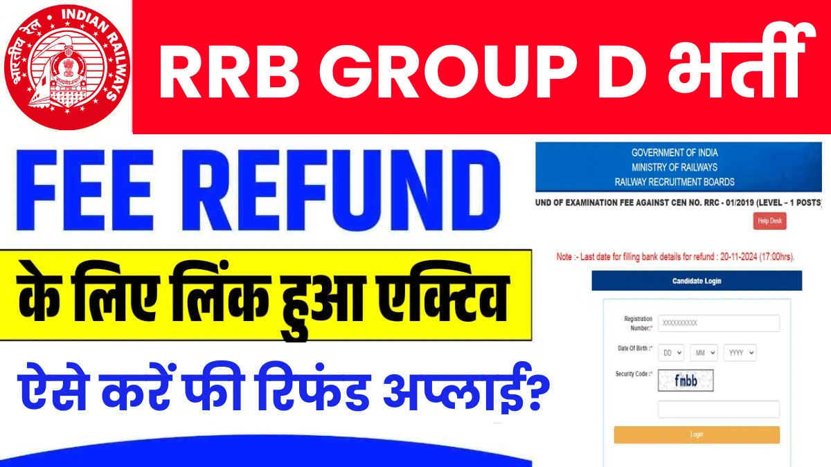 Railway Group D Exam Fee Refund 2024