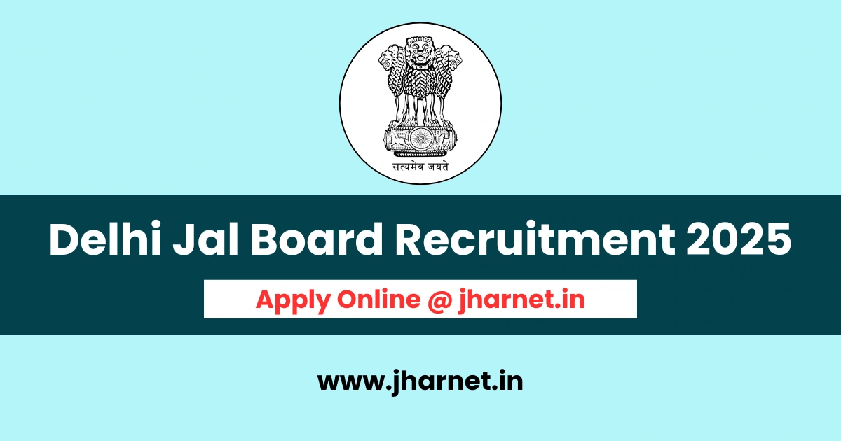 Delhi Jal Board Junior Engineer Vacancy 2025