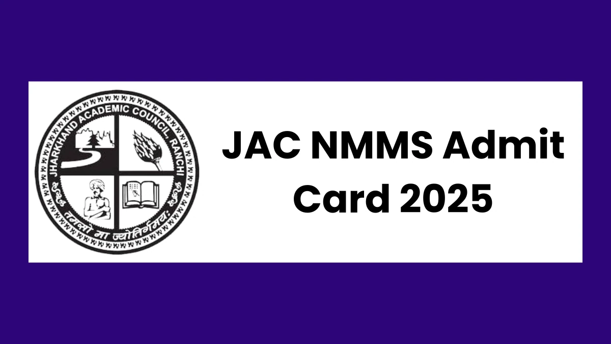 JAC NMMS Jharkhand Hall Ticket 2025 Admit Card
