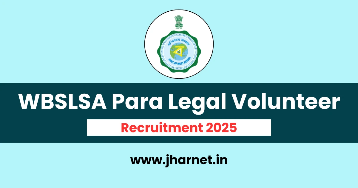 WBSLSA Para Legal Volunteer Recruitment 2025 Apply Now