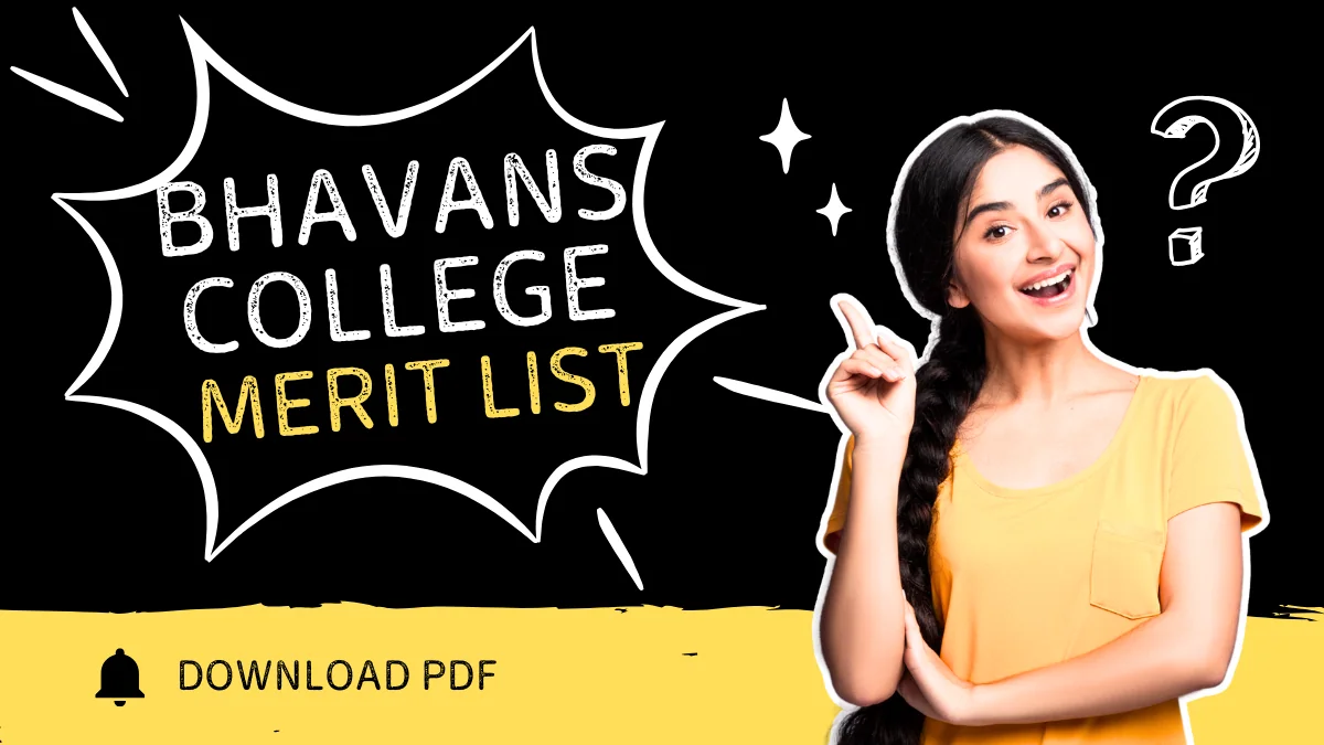 Bhavans College Merit List 2025