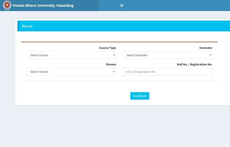 VBU Hazaribagh Result 2025 Online Check