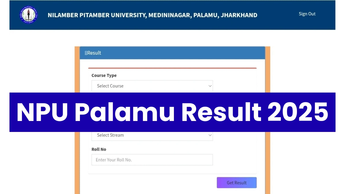 Nilamber Pitamber University Result 2025