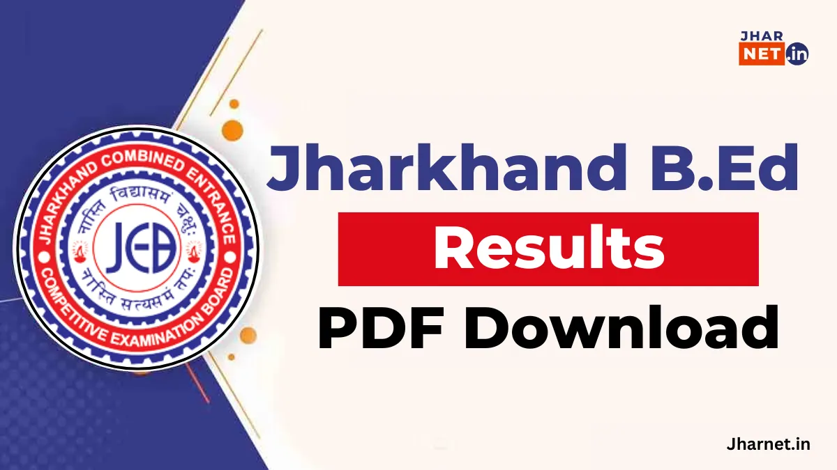 JCECEB Jharkhand BEd Result 2025 Merit List PDF
