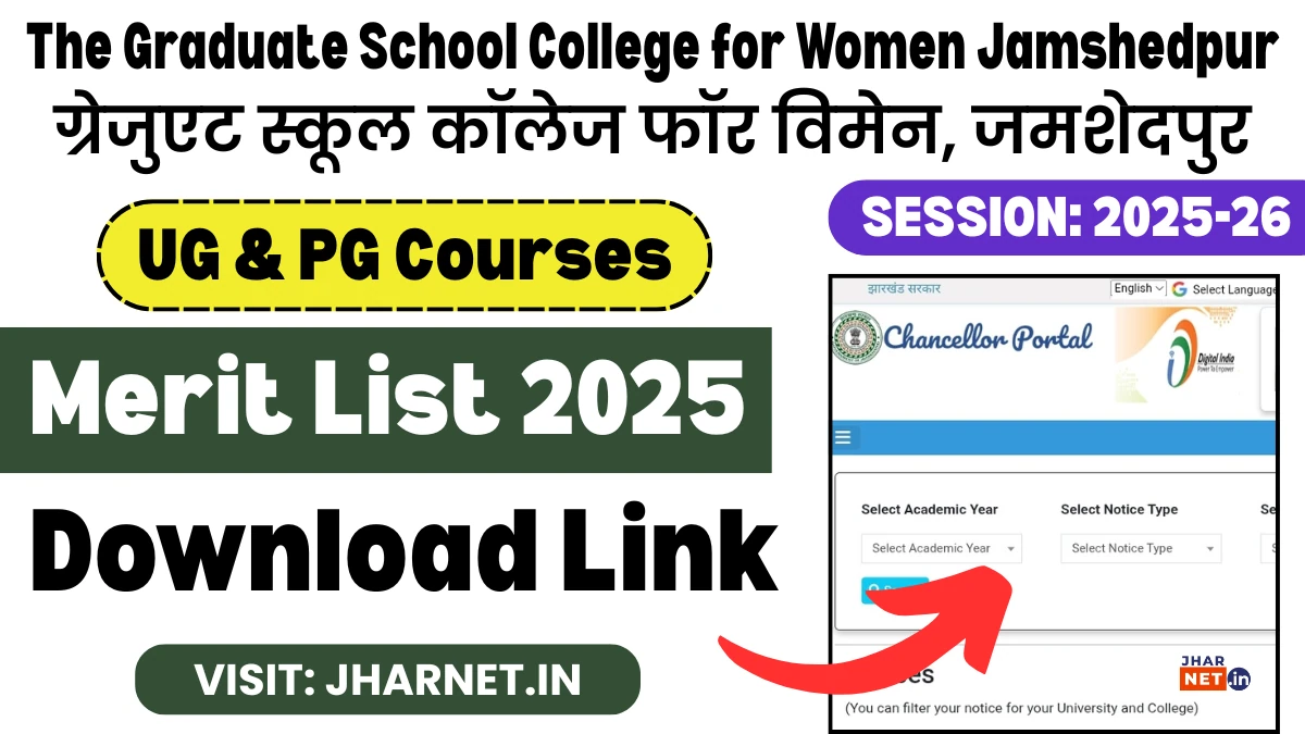 The Graduate School College for Women Jamshedpur Merit List 2025